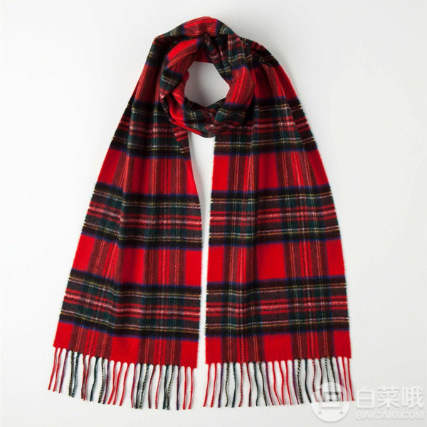 镇店之宝，苏格兰百年奢侈羊绒品牌 Johnstons of Elgin 100%羊绒苏格兰格纹围巾 WA16 两色599元包邮包税