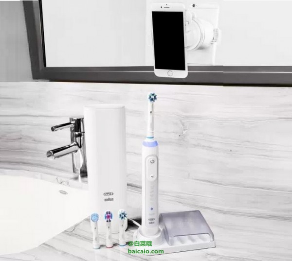 Oral-B 欧乐-B Genius 9000 旗舰款 智能电动牙刷套装 两色 含4刷头 Prime会员免费直邮到手￥893