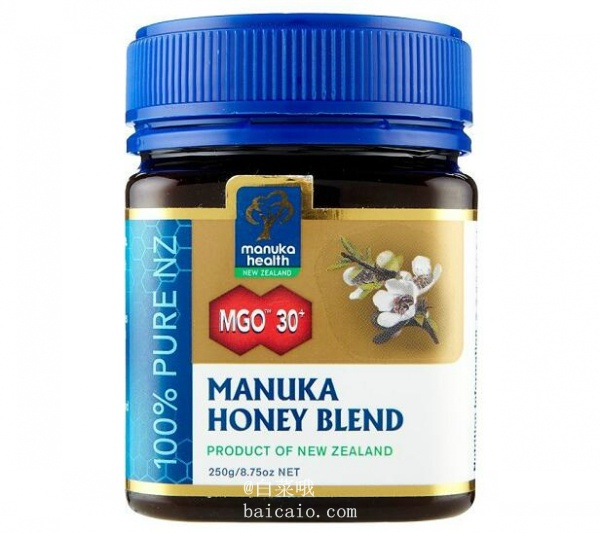 Manuka Health 蜜纽康 MGO30+麦卢卡混合蜂蜜 250g*2罐 ￥118包邮（￥109 满减）