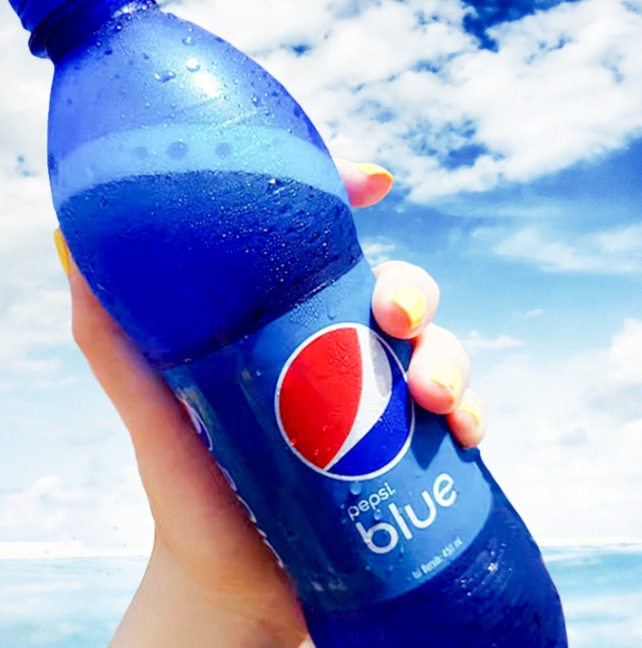 网红可乐，印尼进口 Pepsi 蓝色百事可乐450ml*5瓶19.9元包邮
