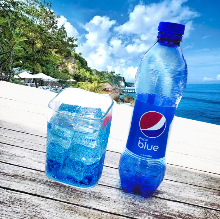 网红可乐，印尼进口 Pepsi 蓝色百事可乐450ml*5瓶19.9元包邮