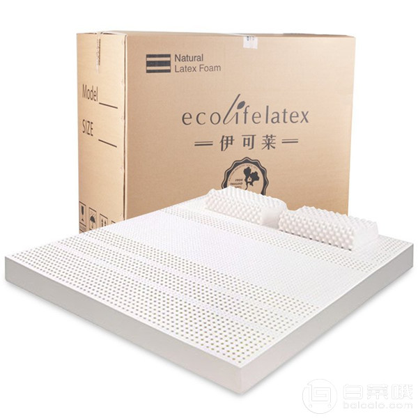 Ecolifelatex 伊可莱 纯天然7区乳胶床垫7.5cm*180cm*200cm史低2000元包邮