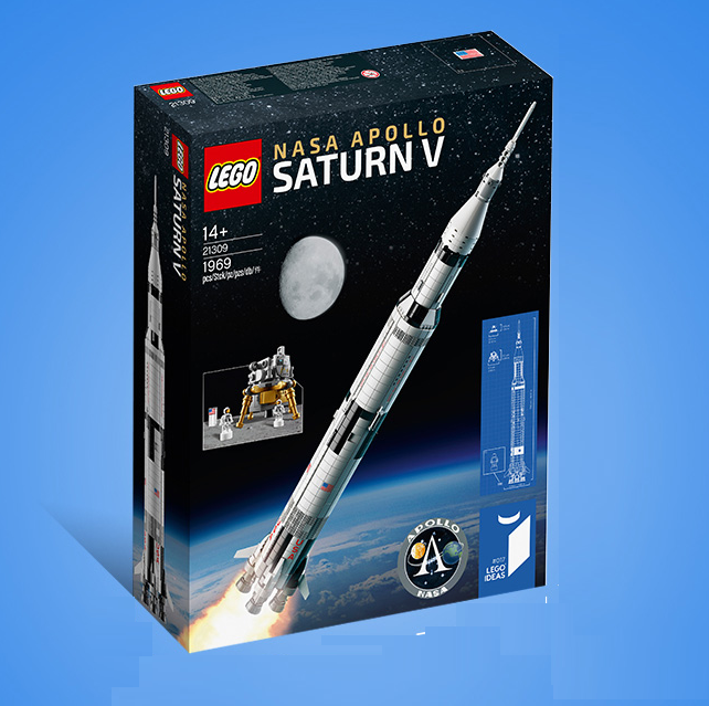 LEGO 乐高 IDEAS系列 美国宇航局 阿波罗土星五号积木 21309 送猪年拼砌盒、红包、对联