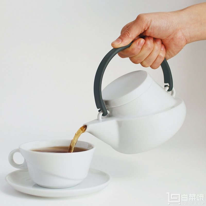 Kinto Ridge系列 白瓷茶壶 带滤网 750ml Prime会员免费直邮含税