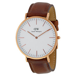 历史低价：Daniel Wellington Classic St. Mawes 0106DW 男款时装腕表 *2件