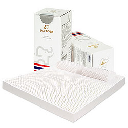 paratex 泰国进口乳胶床垫 180*200*7.5cm+2个按摩乳胶枕