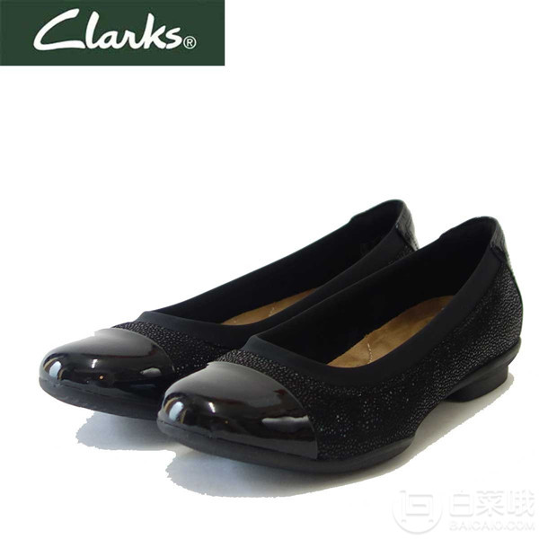 3色码全，Clarks 其乐 Un高端系列 Neenah Garden 女士经典芭蕾平底鞋 26128861