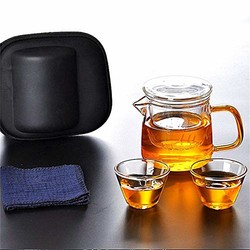 kavar 米良品 便携式茶具套装 一壶二杯