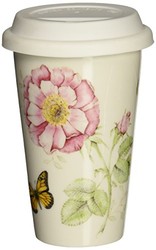 Lenox蝴蝶花朵图案12盎司随行杯